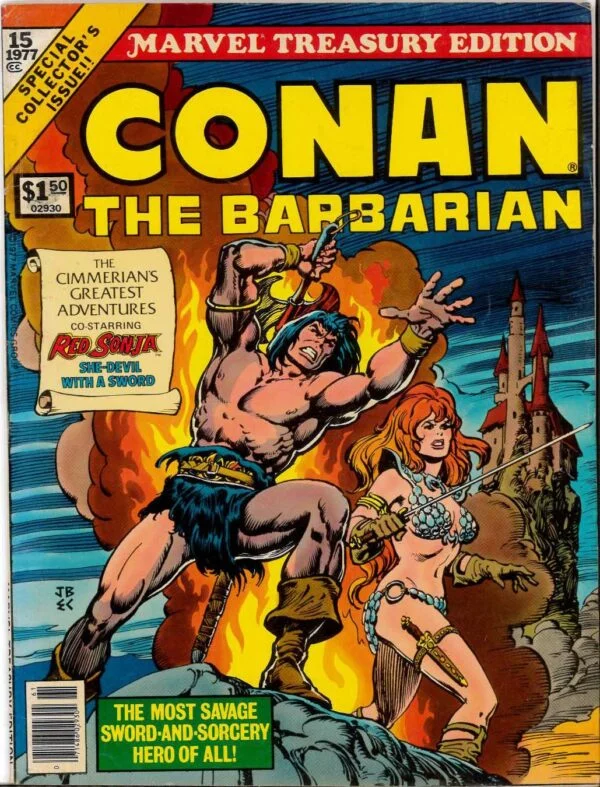 MARVEL TREASURY EDITION #15: Conan the Barbarian – 6.5 (FN)
