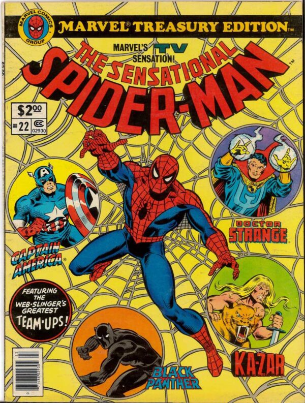 MARVEL TREASURY EDITION #22: 7.0 (FN/VF) Sensational Spider-Man