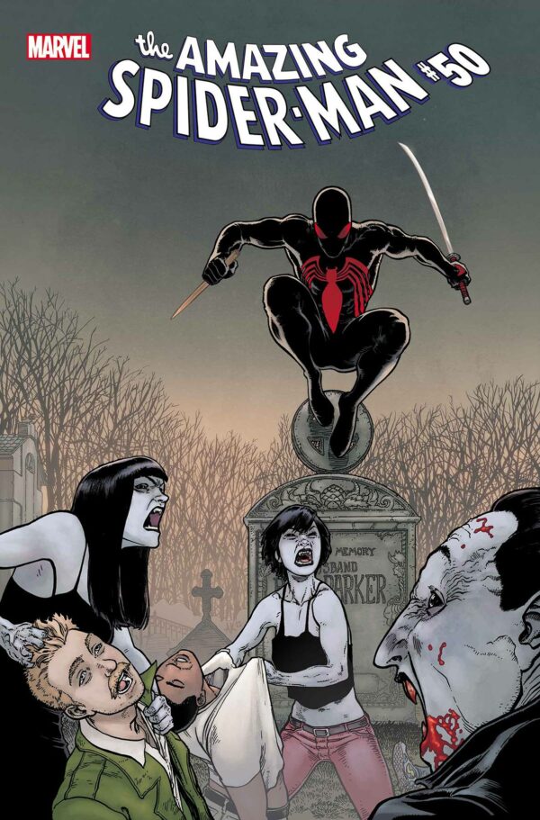 AMAZING SPIDER-MAN (2018-2022 SERIES) #50: Aaron Kuder Spider-man Vampire Hunter cover