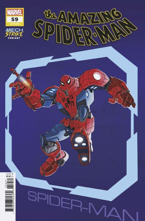 AMAZING SPIDER-MAN (2018-2022 SERIES) #59: Leo Castellani Avengers Mech Strike cover