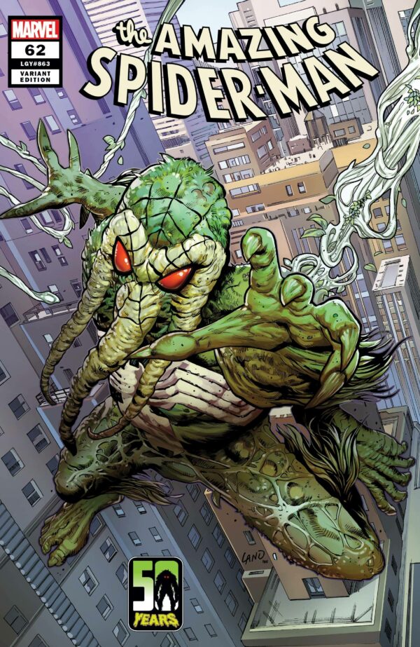 AMAZING SPIDER-MAN (2018-2022 SERIES) #62: Greg Land Spider-man-Thing cover