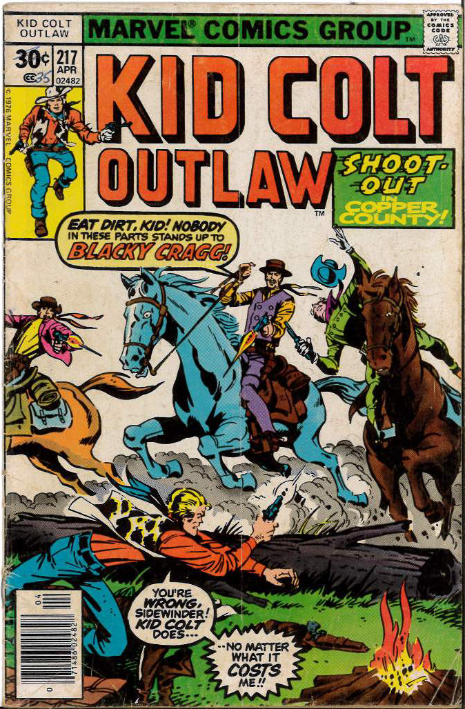 KID COLT OUTLAW #217: 5.0 (VG/FN) KID COLT OUTLAW #217: 5.0 (VG/FN)