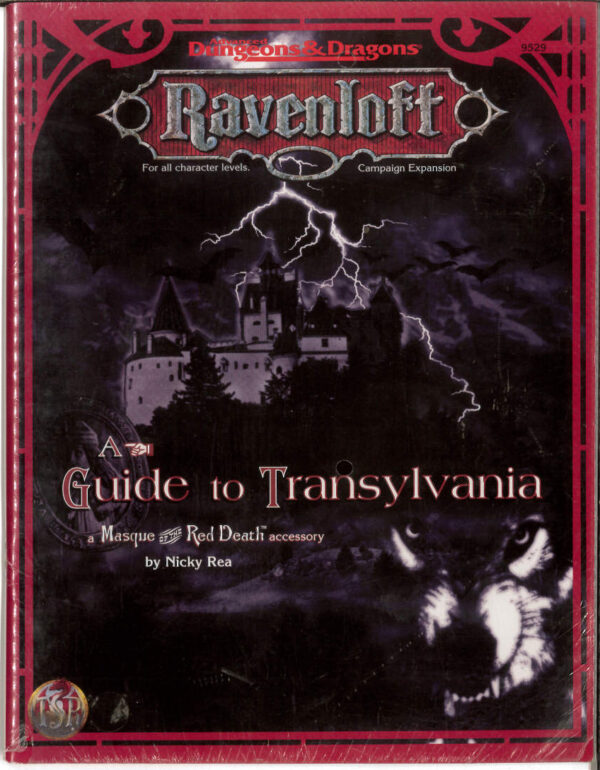 ADVANCED DUNGEONS AND DRAGONS 1ST EDITION #9529: Ravenloft: A Guide to Transylvania – NM – 9529