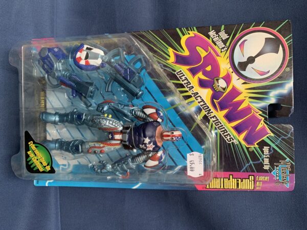 SPAWN ACTION FIGURES (7 INCH) #4: Super Patriot VTG-Series 6 Blue Shirt