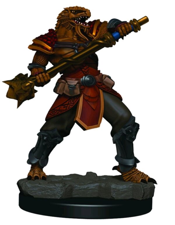 D&D ICONS OF THE REALM MINIATURE GAME #25: Male Dragonborn Fighter Premium miniature