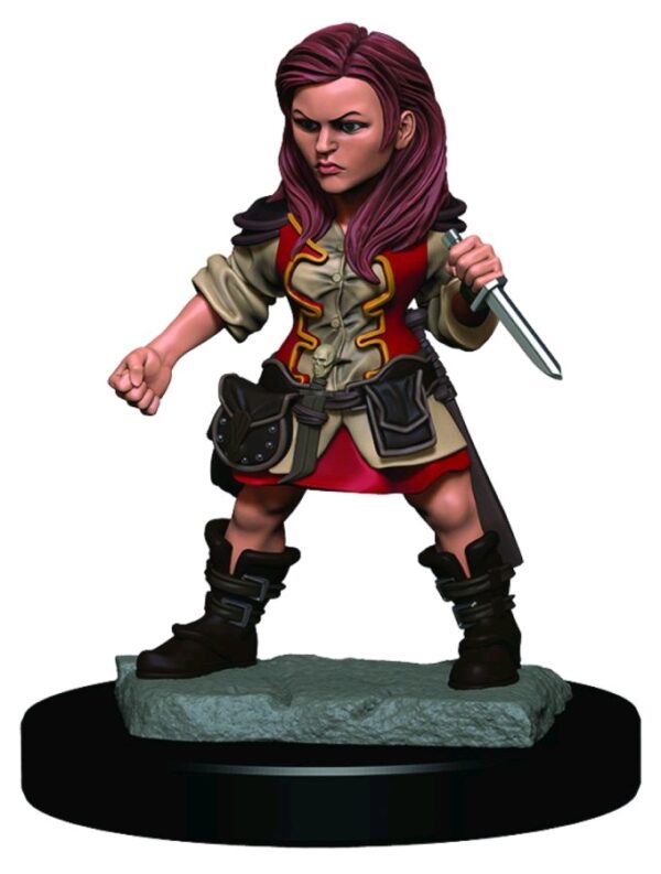 D&D ICONS OF THE REALM MINIATURE GAME #26: Female Halfling Rogue Premium miniature