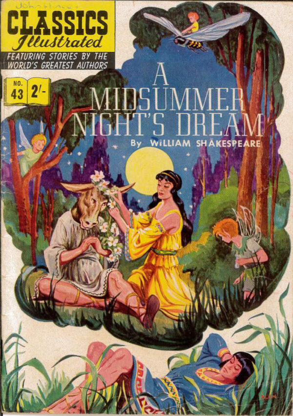 CLASSICS ILLUSTRATED (BRITISH EDITIONS) #43: 5.0 (VG/FN) A Midsummer Night’s Dream