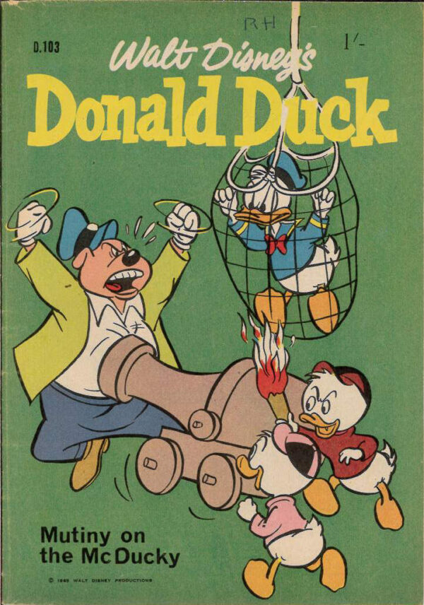 WALT DISNEY’S DONALD DUCK (D SERIES) (1956-1978) #103: Mutiny of the McDucky, Pigeon Panic – VF