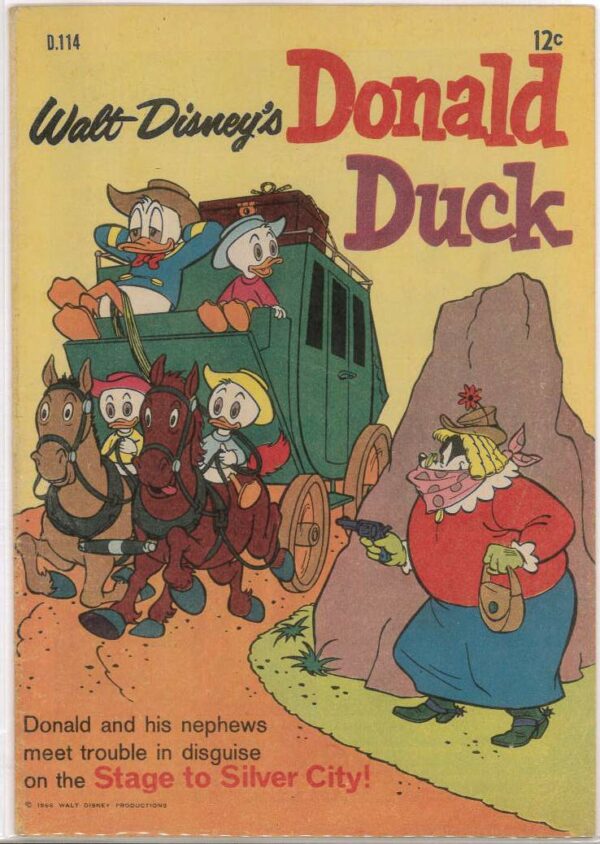 WALT DISNEY’S DONALD DUCK (D SERIES) (1956-1978) #114: Stage to Silver City – FN/VF