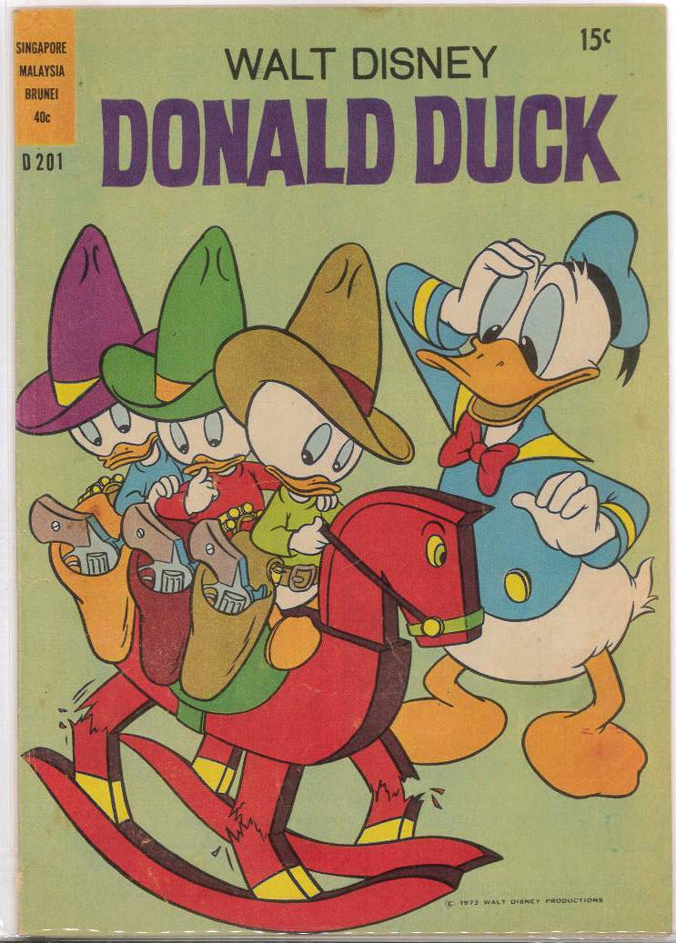 WALT DISNEY’S DONALD DUCK (D SERIES) (1956-1978) #201: Cockle Doodle Dandies, Paintin’/Town, Lighthouse/W.R.: VG/FN WALT DISNEY’S DONALD DUCK (D SERIES) (1956-1978) #201: Cockle Doodle Dandies, Paintin’/Town, Lighthouse/W.R.: VG/FN