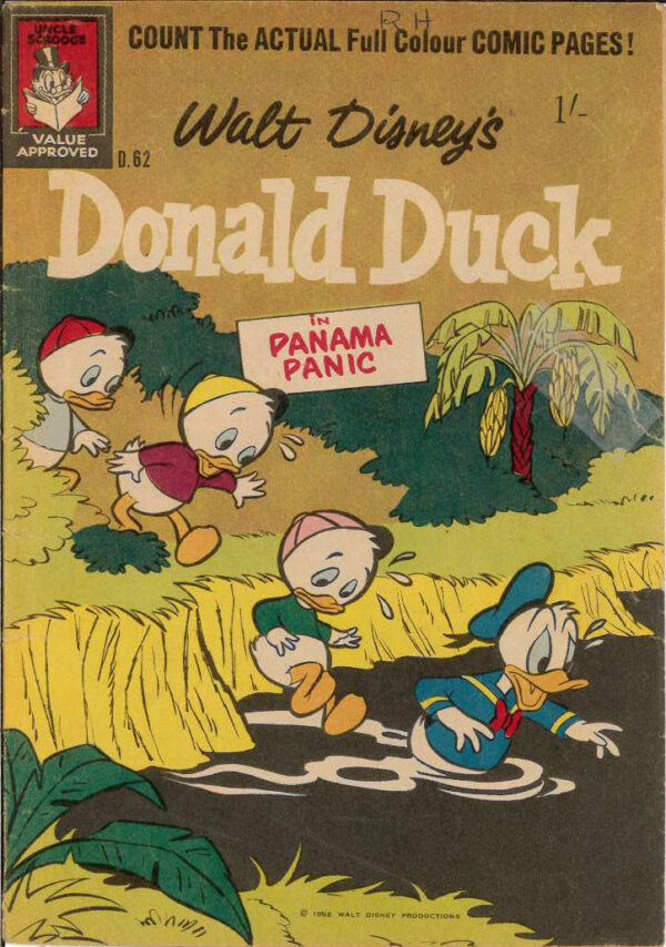 WALT DISNEY’S DONALD DUCK (D SERIES) (1956-1978) #62: Panama Panic, Harry’s Revenge – VG/FN