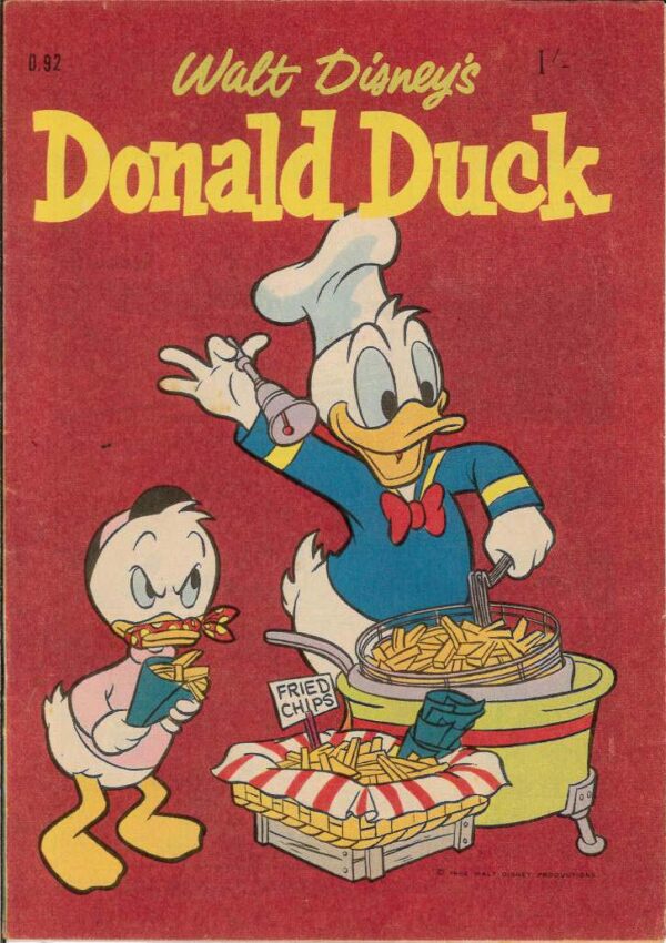 WALT DISNEY’S DONALD DUCK (D SERIES) (1956-1978) #92: Mysterious Crewless Ship, Pound Problems – FN/VF