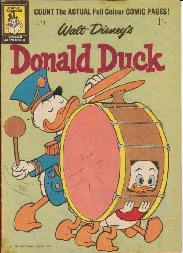 WALT DISNEY’S DONALD DUCK (D SERIES) (1956-1978) #71: Catch as Ketchikan, Fix-It Fizzle, Gettin/Act, Justice/J FN