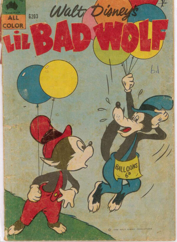WALT DISNEY’S COMICS GIANT (G SERIES) (1951-1978) #203: The Lil Bad Wolf – GD
