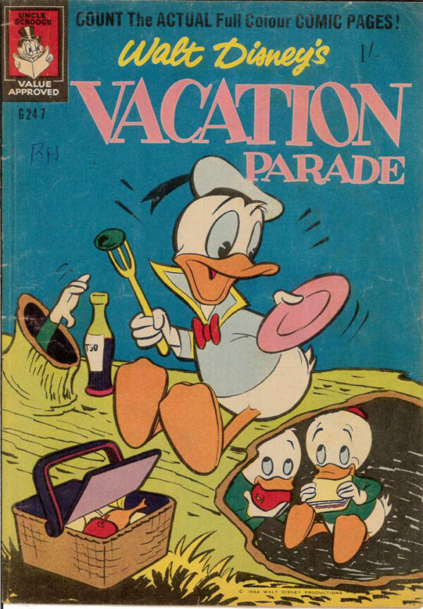WALT DISNEY’S COMICS GIANT (G SERIES) (1951-1978) #247: Carl Barks Untitled (Flip Decision) Vacation Parade – VG/FN