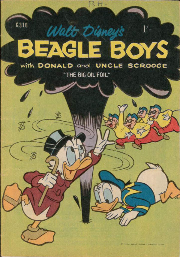 WALT DISNEY’S COMICS GIANT (G SERIES) (1951-1978) #310: Beagle Boys w Donald and Uncle Scrooge – FN