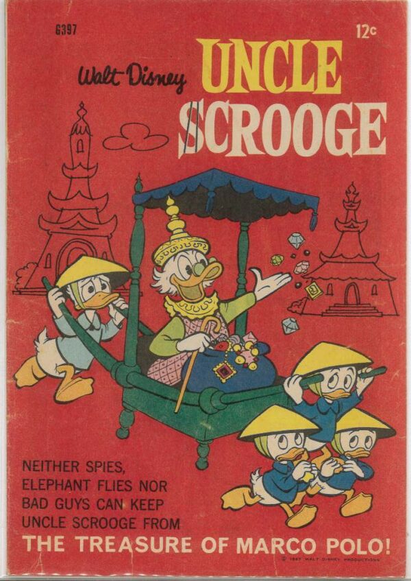 WALT DISNEY’S COMICS GIANT (G SERIES) (1951-1978) #397: Carl Barks Treasure of Marco Polo – VG/FN – Uncle Scrooge