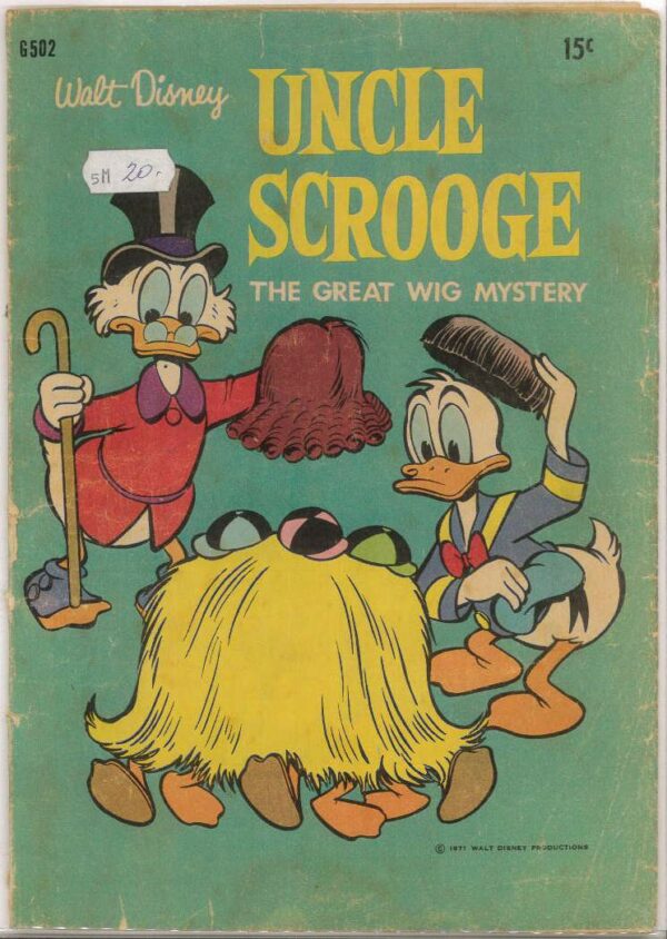 WALT DISNEY’S COMICS GIANT (G SERIES) (1951-1978) #502: Carl Barks Great Wig Mystery – GD/VG – Uncle Scrooge