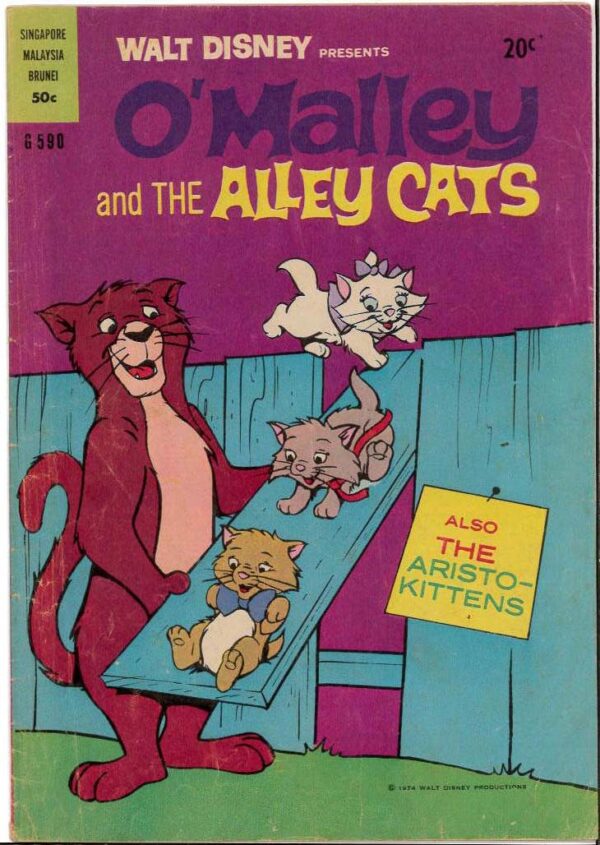 WALT DISNEY’S COMICS GIANT (G SERIES) (1951-1978) #590: O’Malley and the Alley Cats – VG/FN
