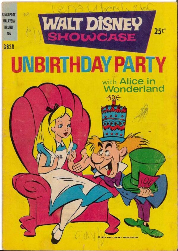 WALT DISNEY’S COMICS GIANT (G SERIES) (1951-1978) #620: Alice: Unbirthday Party – VG