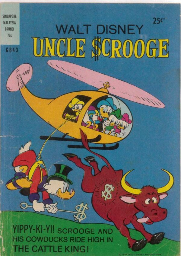 WALT DISNEY’S COMICS GIANT (G SERIES) (1951-1978) #643: Carl Barks The Cattle King – GD/VG – Uncle Scrooge