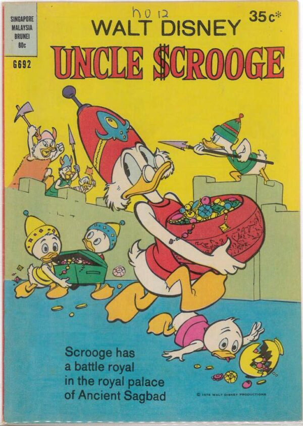 WALT DISNEY’S COMICS GIANT (G SERIES) (1951-1978) #692: Carl Barks art King Scrooge the First: VF/NM: Uncle Scrooge