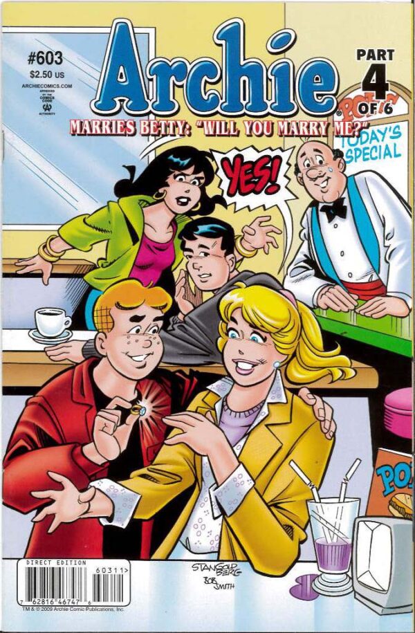 ARCHIE (1941- SERIES) #603: Archie marries Veronica part 4 – 9.2 (NM)