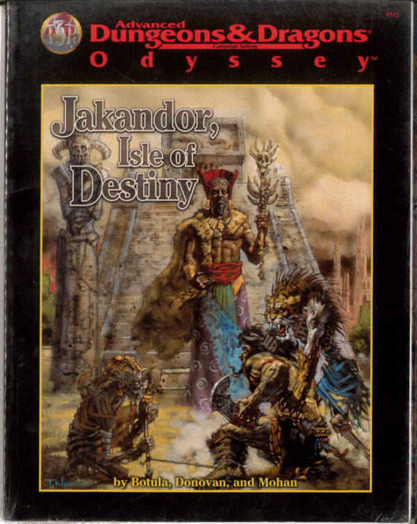 ADVANCED DUNGEONS AND DRAGONS 1ST EDITION #9512: Odyssey: Jakandoe, Isle of Destiny – NM – 9512