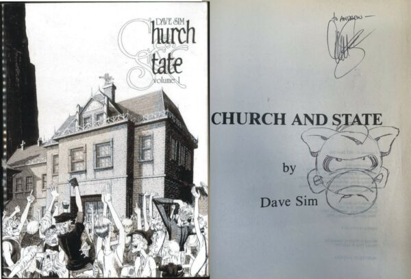 CEREBUS TP #3: Signed and sketch by Dave Sim