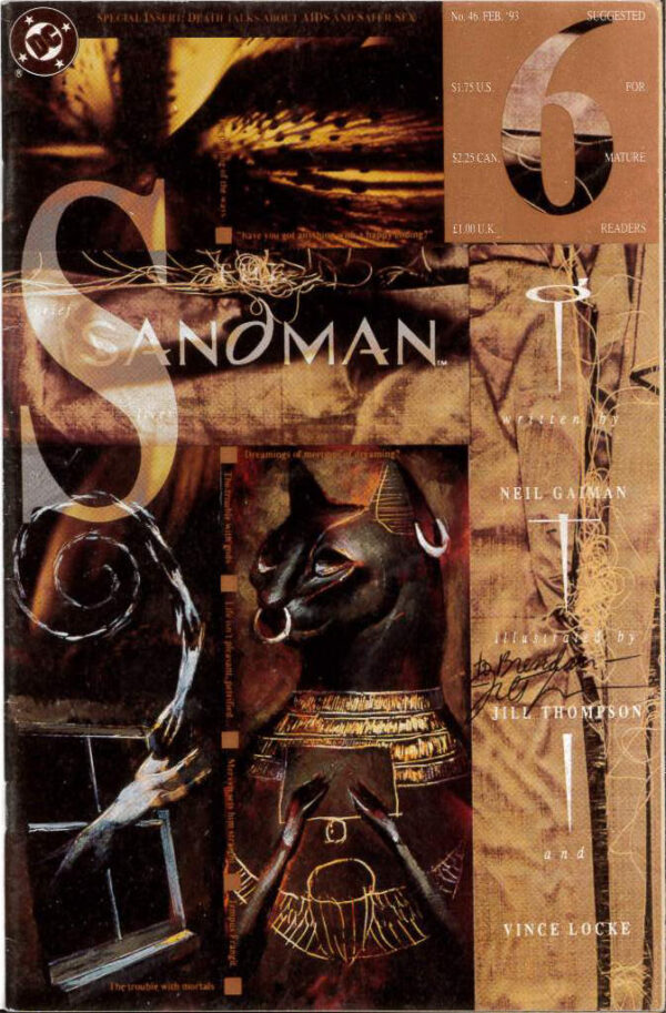 SANDMAN (1988-1996 SERIES) #46: 7.0 (FN) Signed by Jill Thompson