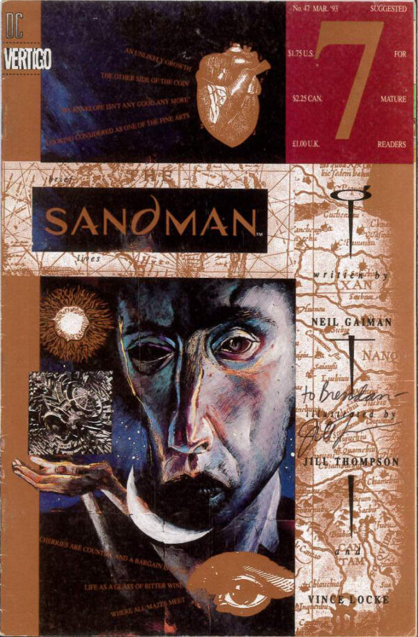 SANDMAN (1988-1996 SERIES) #47: 7.0 (FN) Signed by Jill Thompson