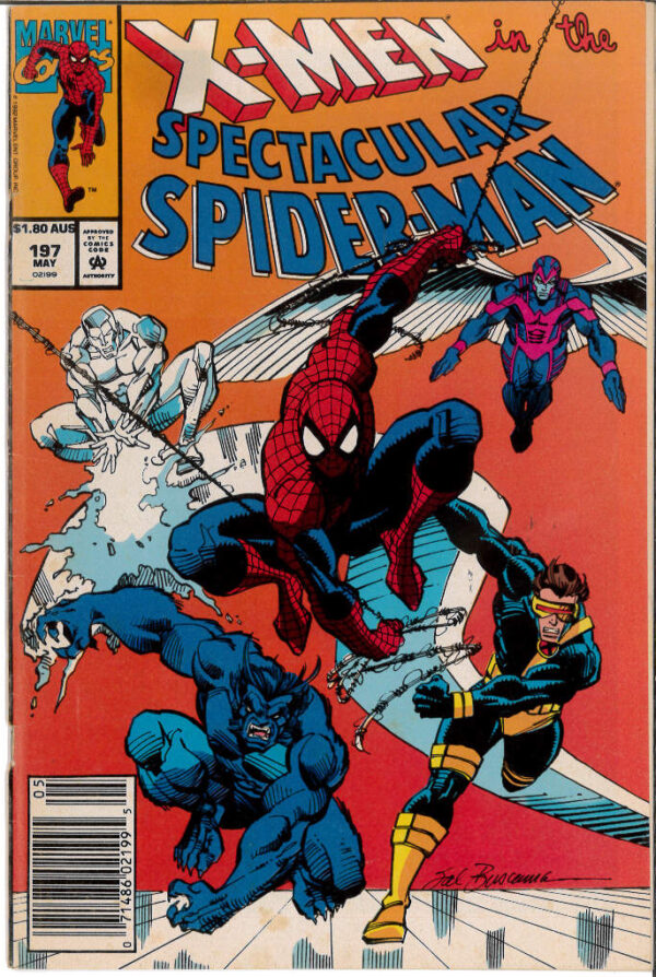 SPECTACULAR SPIDER-MAN (AUSTRALIAN PRICE VARIANT) #197: 4.0 (GD) Spider-Man X-Men.