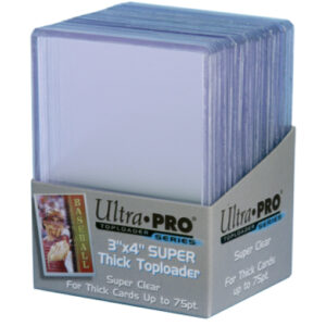 TOP LOADER CARD HOLDERS #1: 25 pack Super Thick – Holds 75pt Cards (3×4 inch)