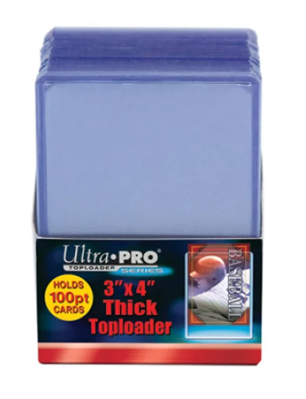 TOP LOADER CARD HOLDERS #3: 25 pack Thick – Holds 100pt Cards (3×4 inch)