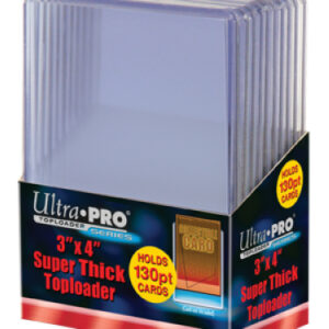 TOP LOADER CARD HOLDERS #4: 10 pack Super Thick – Holds 130pt Cards (3×4 inch)