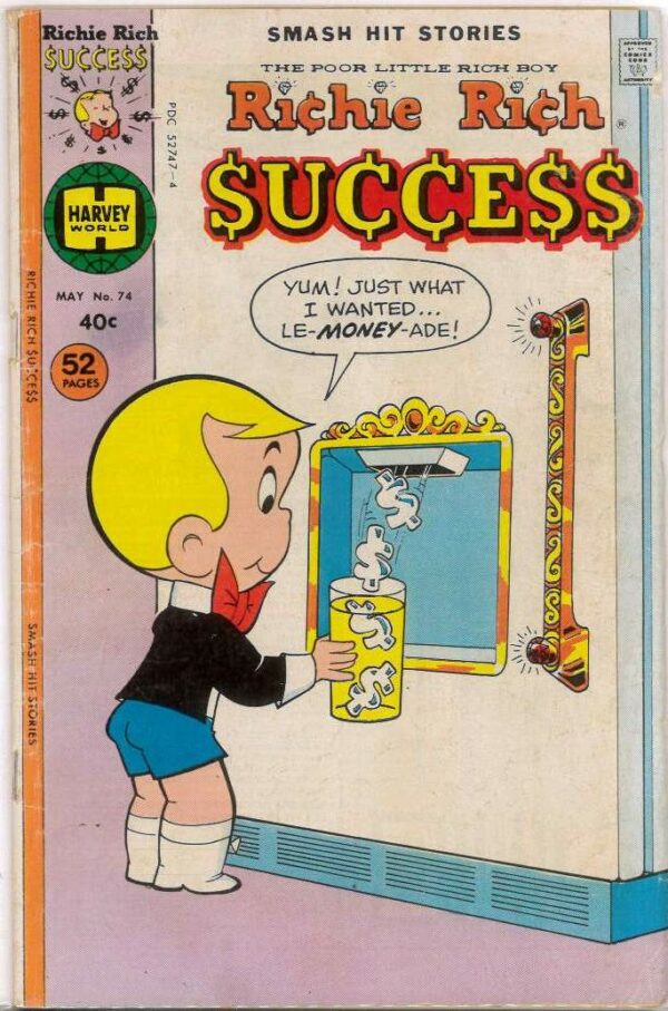 RICHIE RICH SUCCESS STORIES (1964-1982 SERIES_ #74: VG