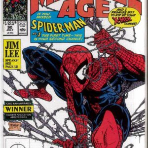 MARVEL AGE #90: Todd McFarlane Spider-man cover – 9.2 (NM)