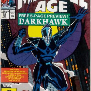MARVEL AGE #97: 1st appearance of Darkhawk (5 page preview) – 9.2 (NM)