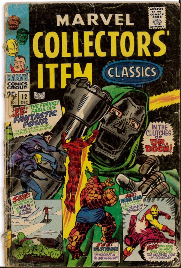 MARVEL COLLECTORS’ ITEM CLASSICS #12: 1.0 (FA)