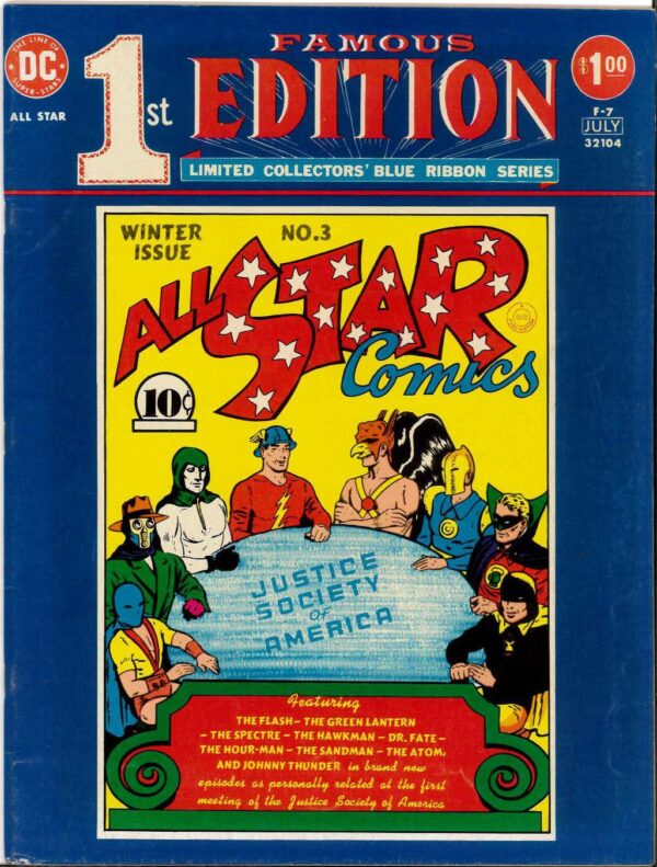 FAMOUS FIRST EDITIONS #7: All Star Comics #3 (1940) – 6.0 (FN)