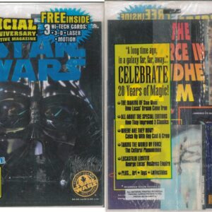 STAR WARS OFFICIAL 20TH ANNIVERSARY MAGAZINE #0: Limited edtion cover with all 3 Trading cards – 9.2 (NM)