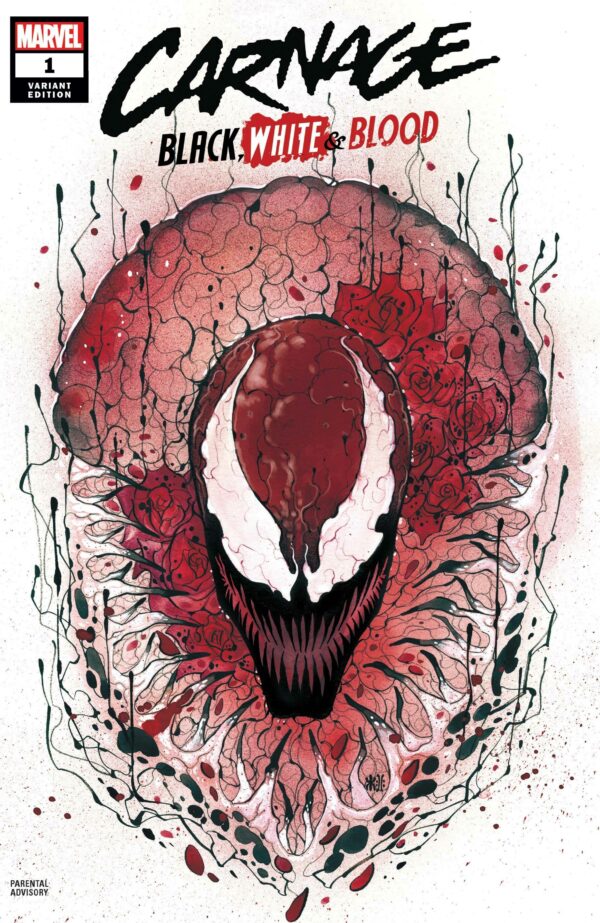 CARNAGE: BLACK WHITE AND BLOOD #1: Peach Momoko cover