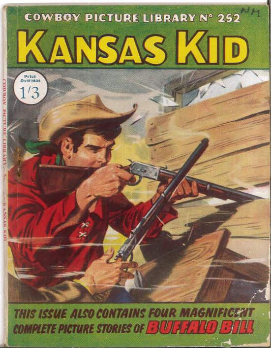 COWBOY PICTURE LIBRARY (1952-1967 SERIES) #252: Kansas Kid (Fight at Fort Sabre) – GD/VG Australian Variant COWBOY PICTURE LIBRARY (1952-1967 SERIES) #252: Kansas Kid (Fight at Fort Sabre) – GD/VG Australian Variant