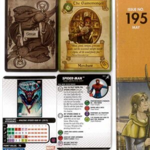 GAME TRADE MAGAZINE (GMT) #195: Heroclix Spiderman & Street Gamemonger card only (NM)