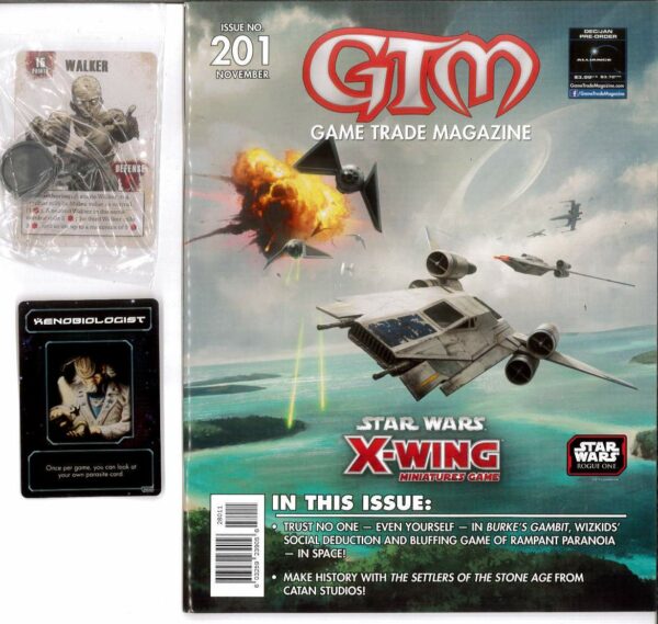 GAME TRADE MAGAZINE (GMT) #201: Burke’s Gambit & Walking Dead All out War figure promos – NM