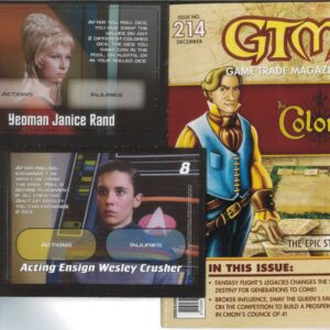 GAME TRADE MAGAZINE (GMT) #214: Star Trek 5yr M, Tsuro cards & Cthulhu Wars figure – NM