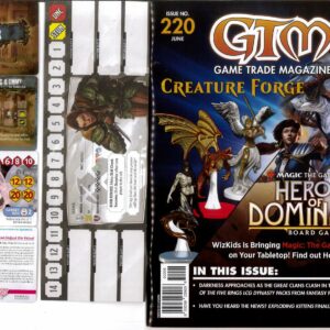 GAME TRADE MAGAZINE (GMT) #220: Sailor Moon Crystal, Leader, Dragonfire promo cards – NM