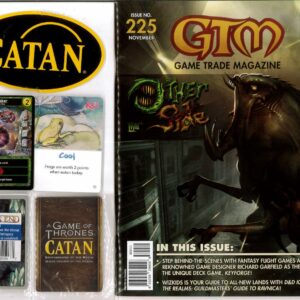 GAME TRADE MAGAZINE (GMT) #225: Star Realms, Catan AGoT x6, Aeons End x6, KOI promos – NM