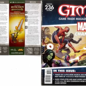 GAME TRADE MAGAZINE (GMT) #236: 2 Munchkin bookmark promos – NM