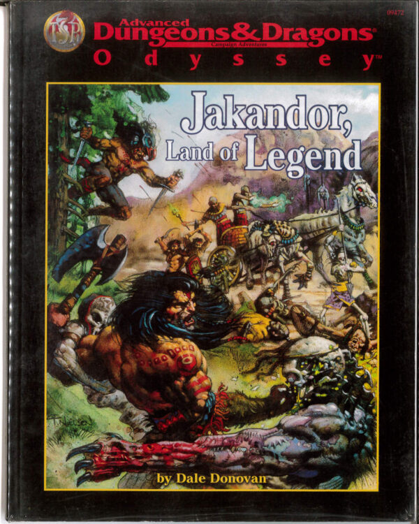 ADVANCED DUNGEONS AND DRAGONS 1ST EDITION #9472: Odyssey: Jakandor, Land of Legend – NM – 9472